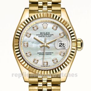 Replica Rolex Datejust 28mm Ladies m279178-0025 Mother of Pearl Dial Automatic